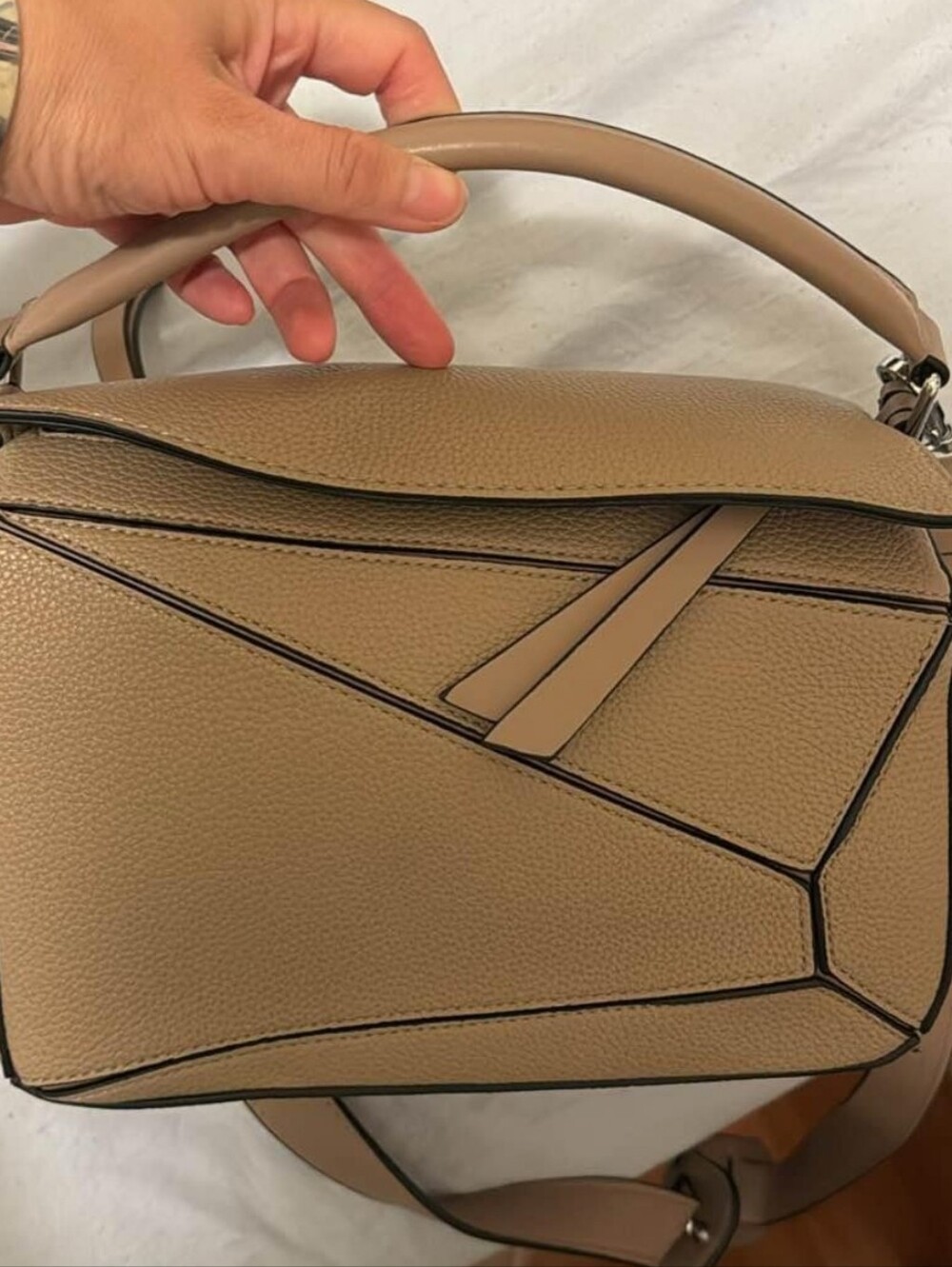 BRAND NEW NEVER WORN Geometric Bag Handbag Crossbody + Extra Strap Incl
